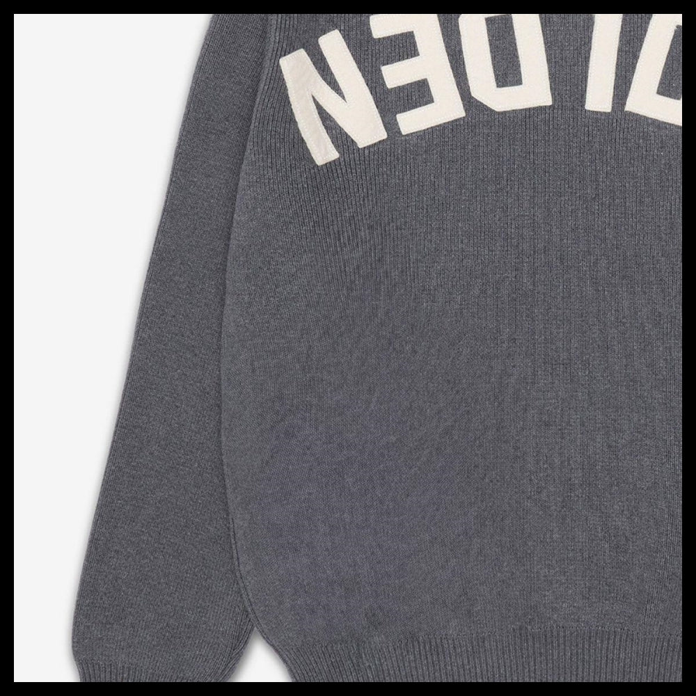 【Golden Goose】Boyfriend Crewneck Knit - Dark Gray Melange