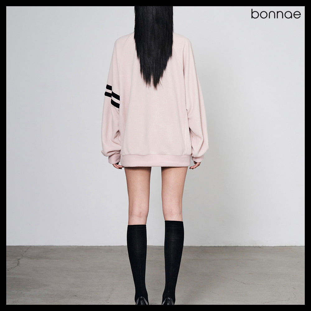 【Bonnae】Beaded Knit Zip-Up 2Colors