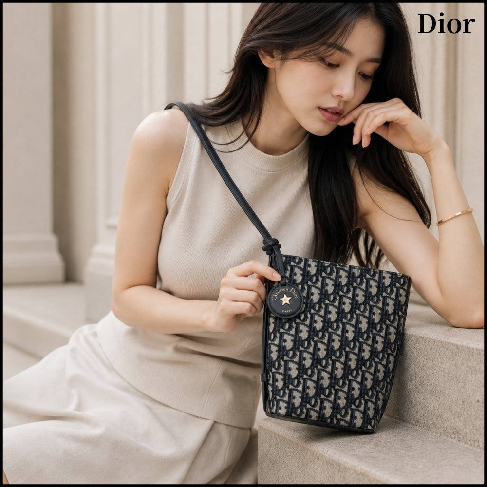 【Dior】Diorstar Mini Bucket Bag