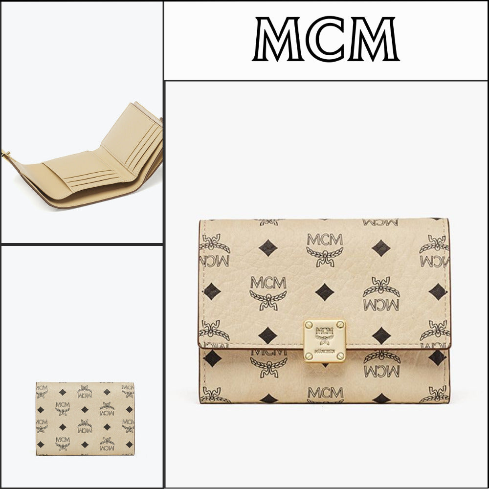【MCM】Aren visetos trifold wallet MYSGSTA03I8