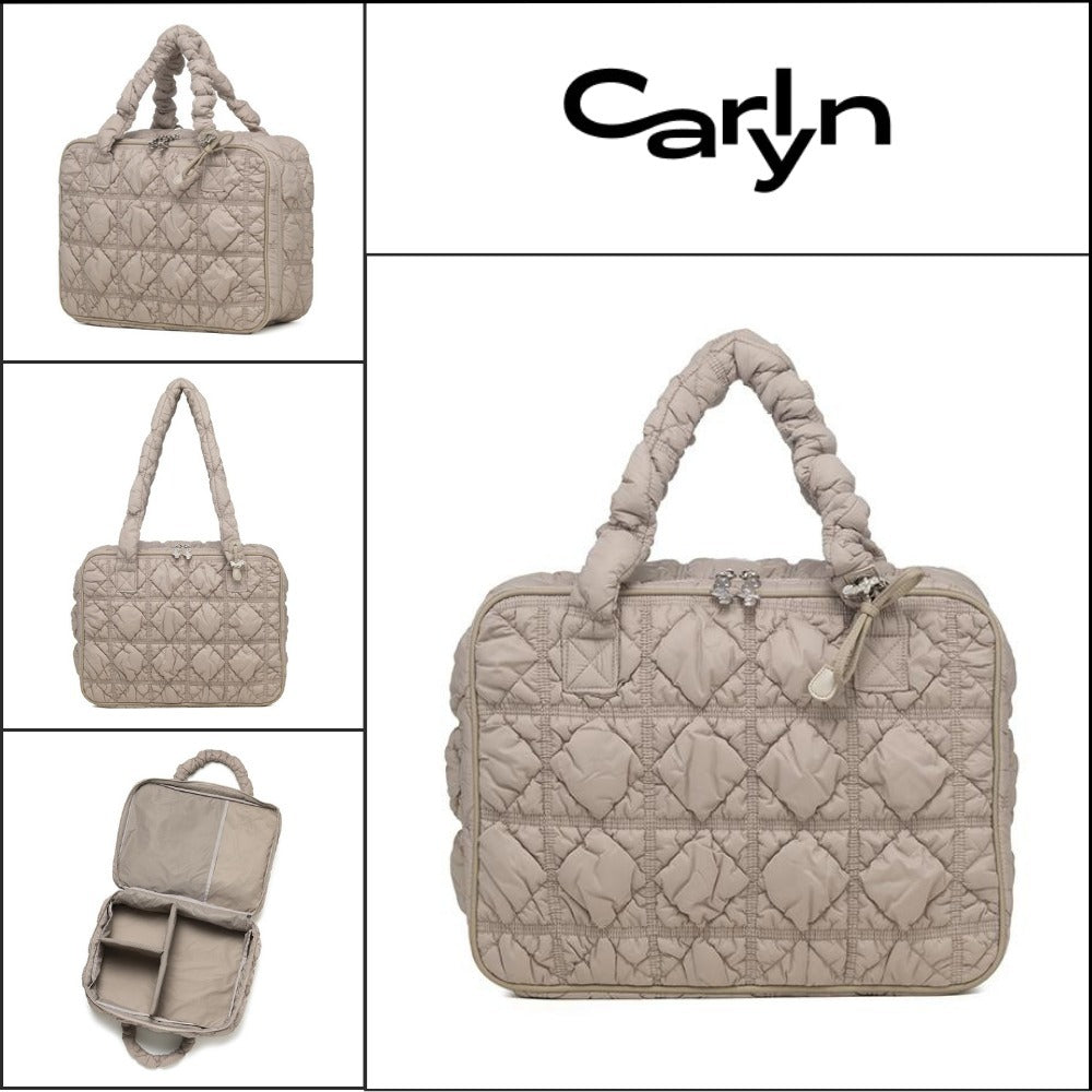 【carlyn】2WAY トラベルバッグ トープ