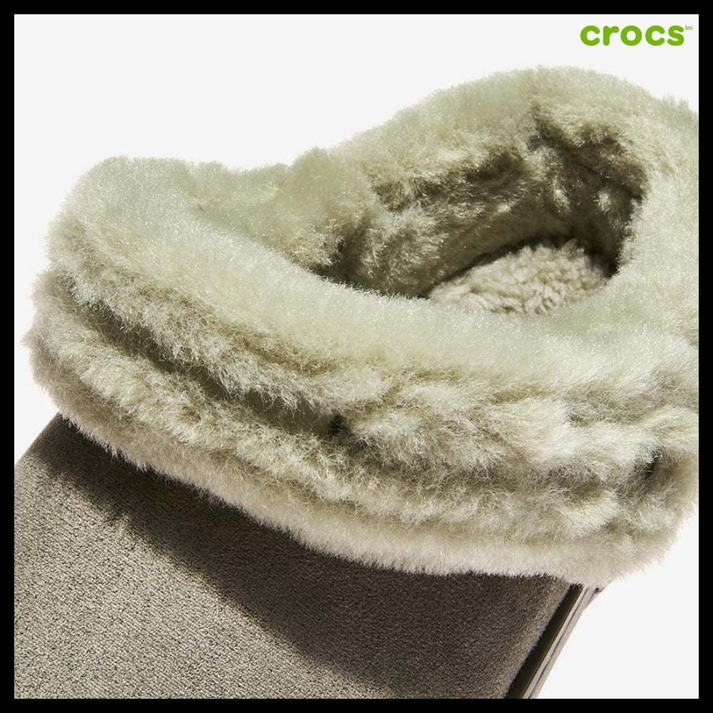 【CROCS】Classic Unforgettable Suede Clog Galactic Grey