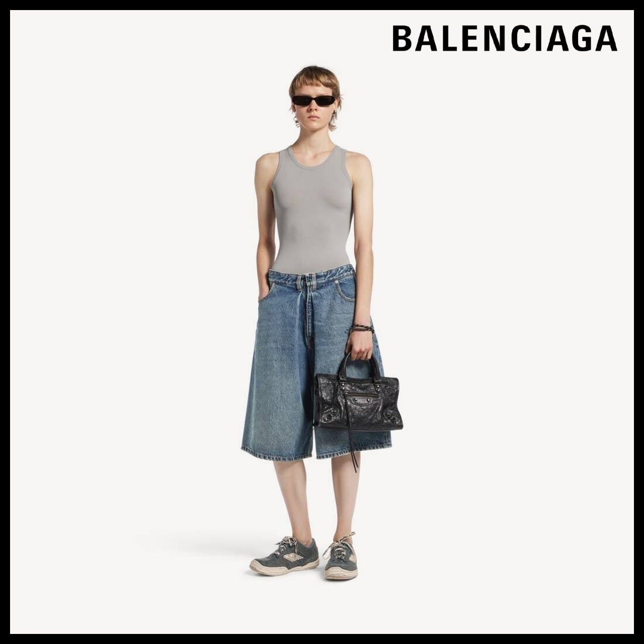 【BALENCIAGA】Hamptons Denim Sneakers