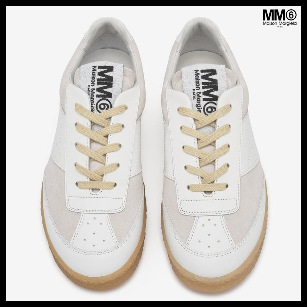 【MM6 Maison Margiela】6 Court Sneakers White