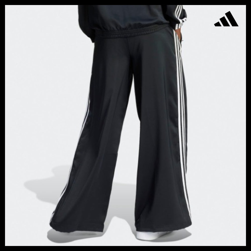【adidas】Satin Wide-Leg Track Pants