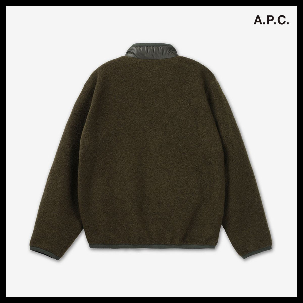 【A.P.C.】Ewan Fleece Jumper Khaki