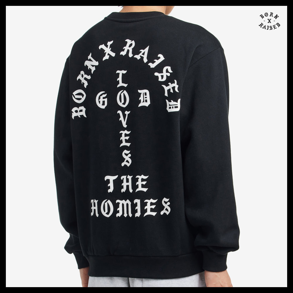 【BORN X RAISED】UNCONDITIONAL LOVE CREWNECK
