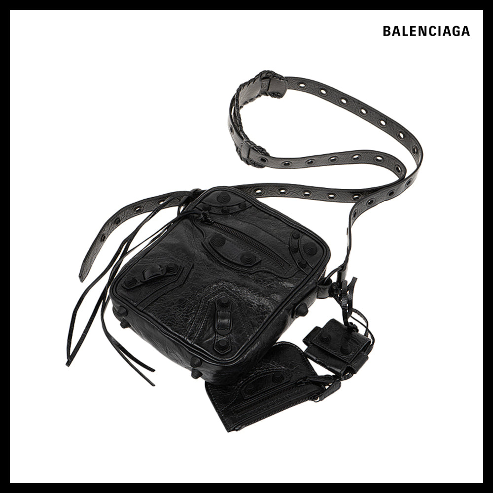 【BALENCIAGA】Le Cagole Crossbody Bag Black
