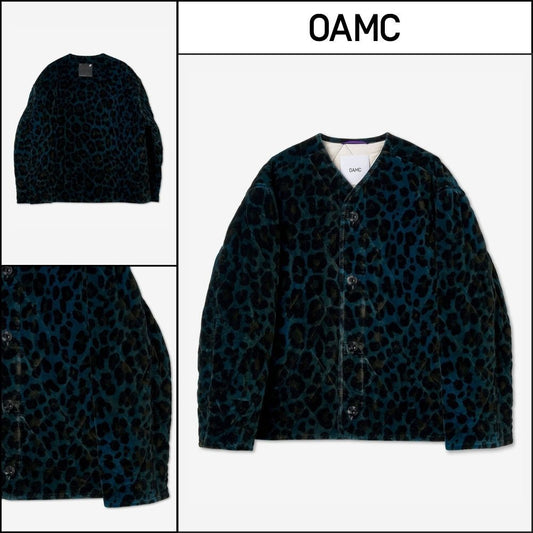 ◆OAMC◆ コンバット ライナー レオパード ボタンジャケット
