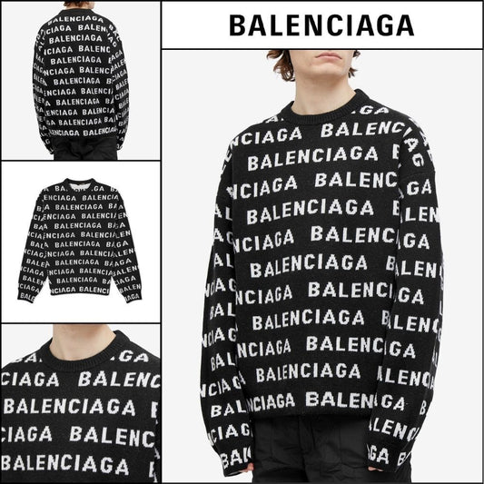 ★BALENCIAGAアウトレット セール ★Repeat Logo Crew Knit