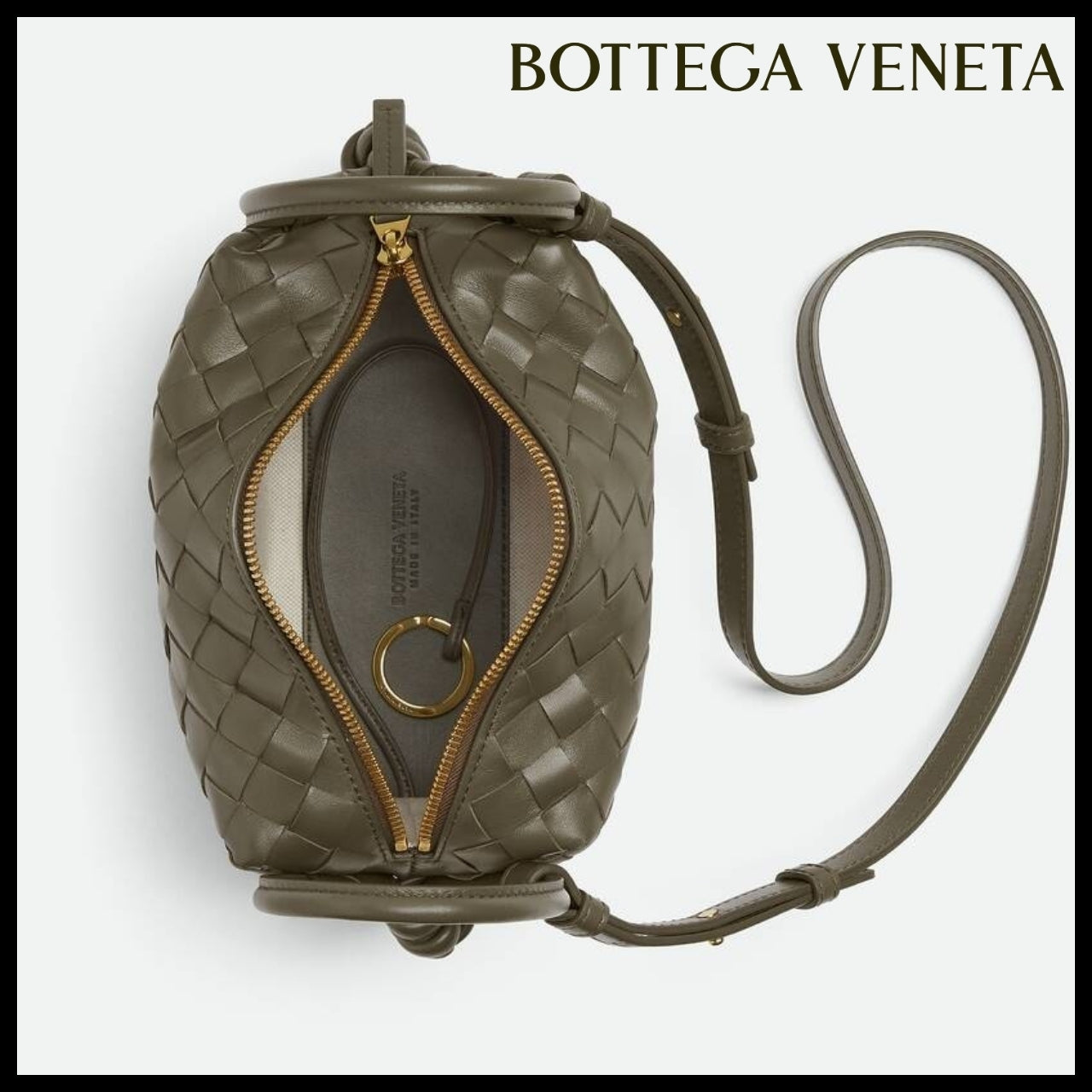 【Bottega Veneta】 Loop Top Handle Cypress