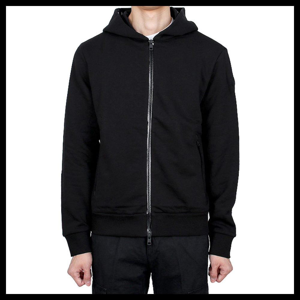【MONCLER】 Patch Logo Cotton Zip Hoodie