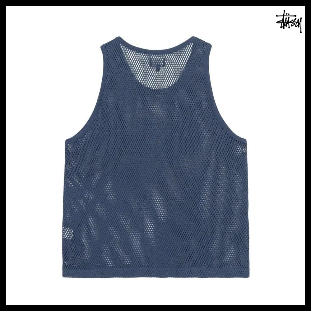 【STUSSY】Cotton Big Mesh Tank