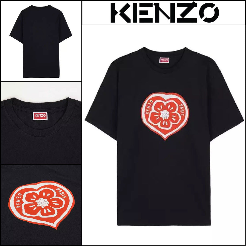 【KENZO】Women’s Boke Heart Loose T-Shirt