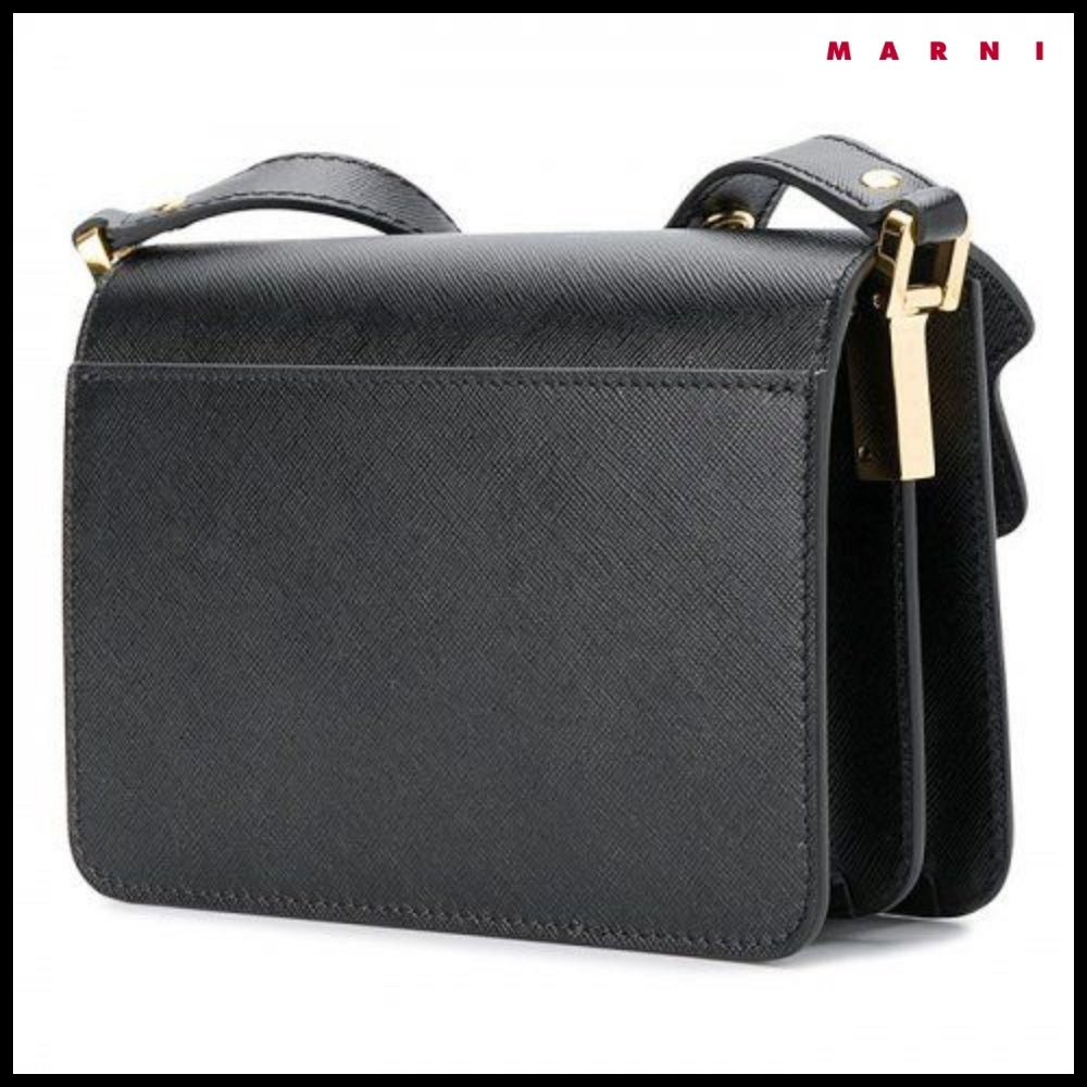 【MARNI】Trunk Mini Crossbody Bag - Black