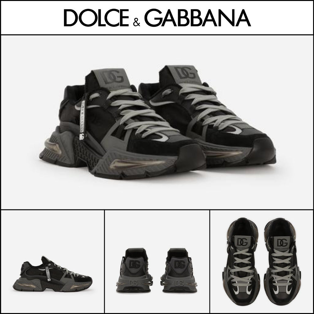 【Dolce & Gabbana】MIXED-MATERIAL AIRMASTER SNEAKERS 969