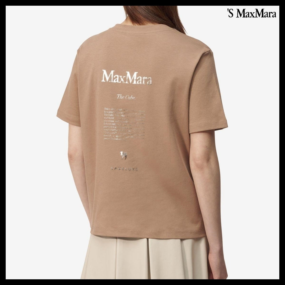 【S Max Mara】QUIETO 半袖 Tシャツ ブラウン