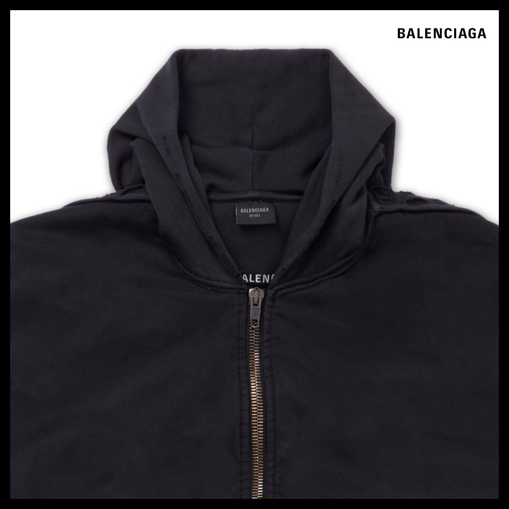 【BALENCIAGA】Hybrid Bomber Jacket Black