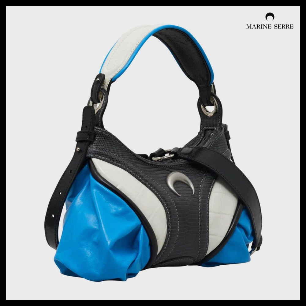 【MARINE SERRE】Lizard Printed Leather Futura Mini GR80