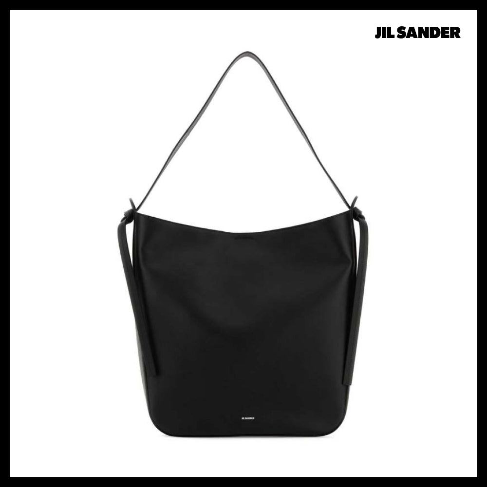 【JIL SANDER】Minimal Black Shoulder Bag