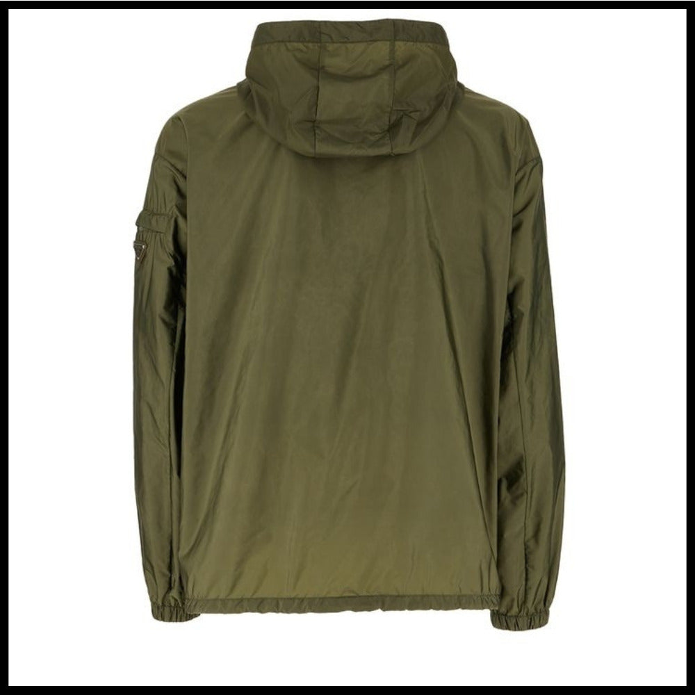 【PRADA】Triangle Logo Re-Nylon Hooded Jacket