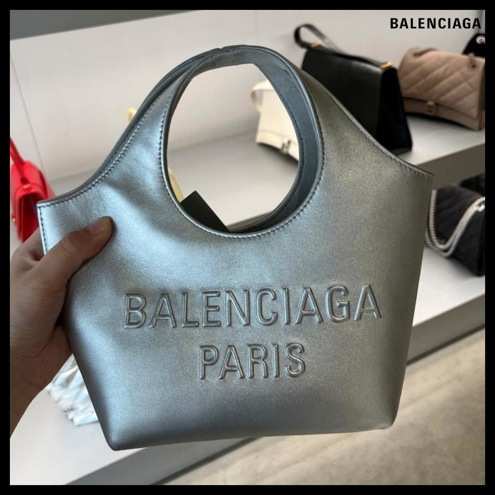 【BALENCIAGA】Mary-Kate XS Tote Bag Metallized