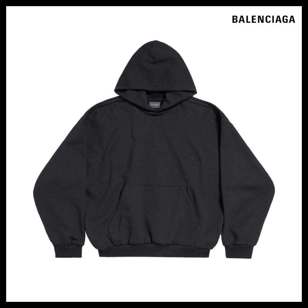 【BALENCIAGA】Black Hoodie Medium Fit