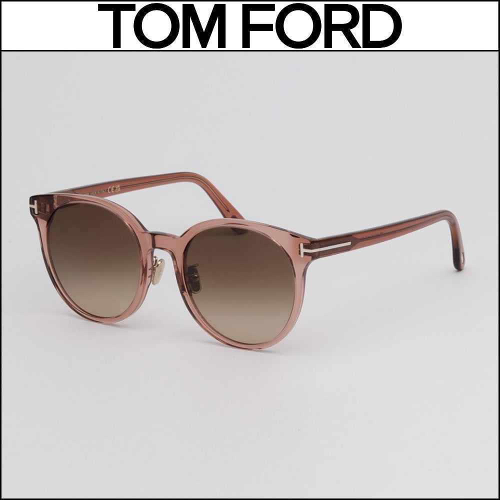 【TOM FORD】Round Horn-Rimmed Sunglasses Asian Fit