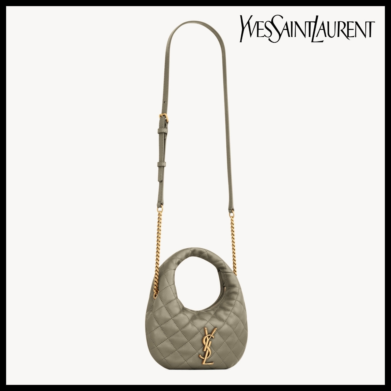 【Saint Laurent】Quilted Nappa Leather ICARINO Mini Bag