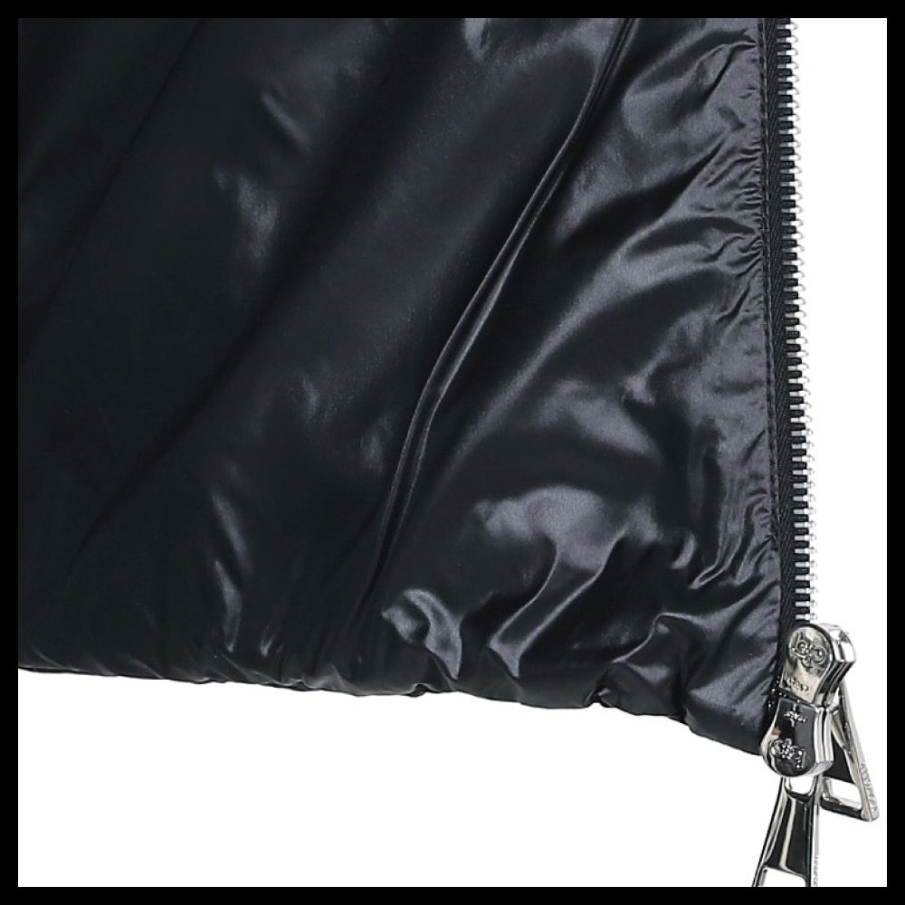 【MONCLER】 Women Tricot Knit Mix Down Jacket Black