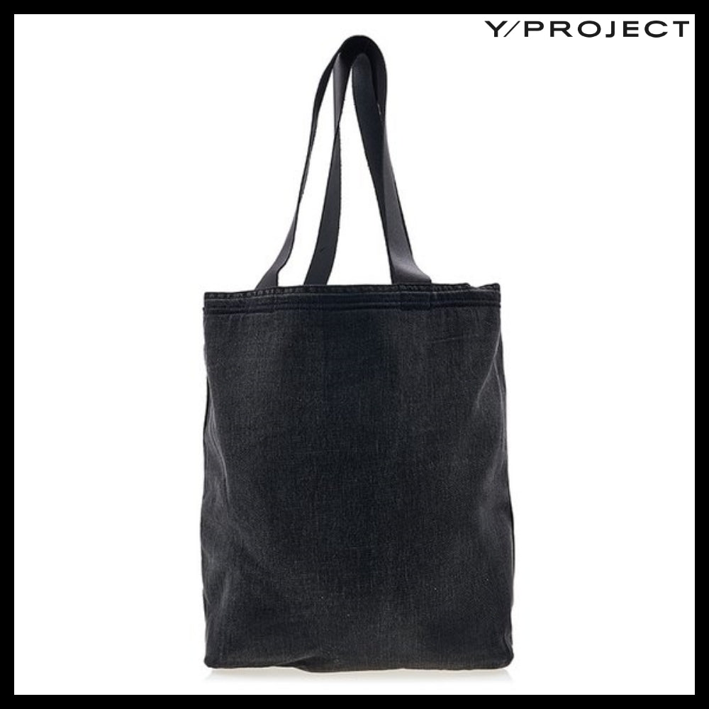 【Y PROJECT】Logo Embroidered Tote Bag