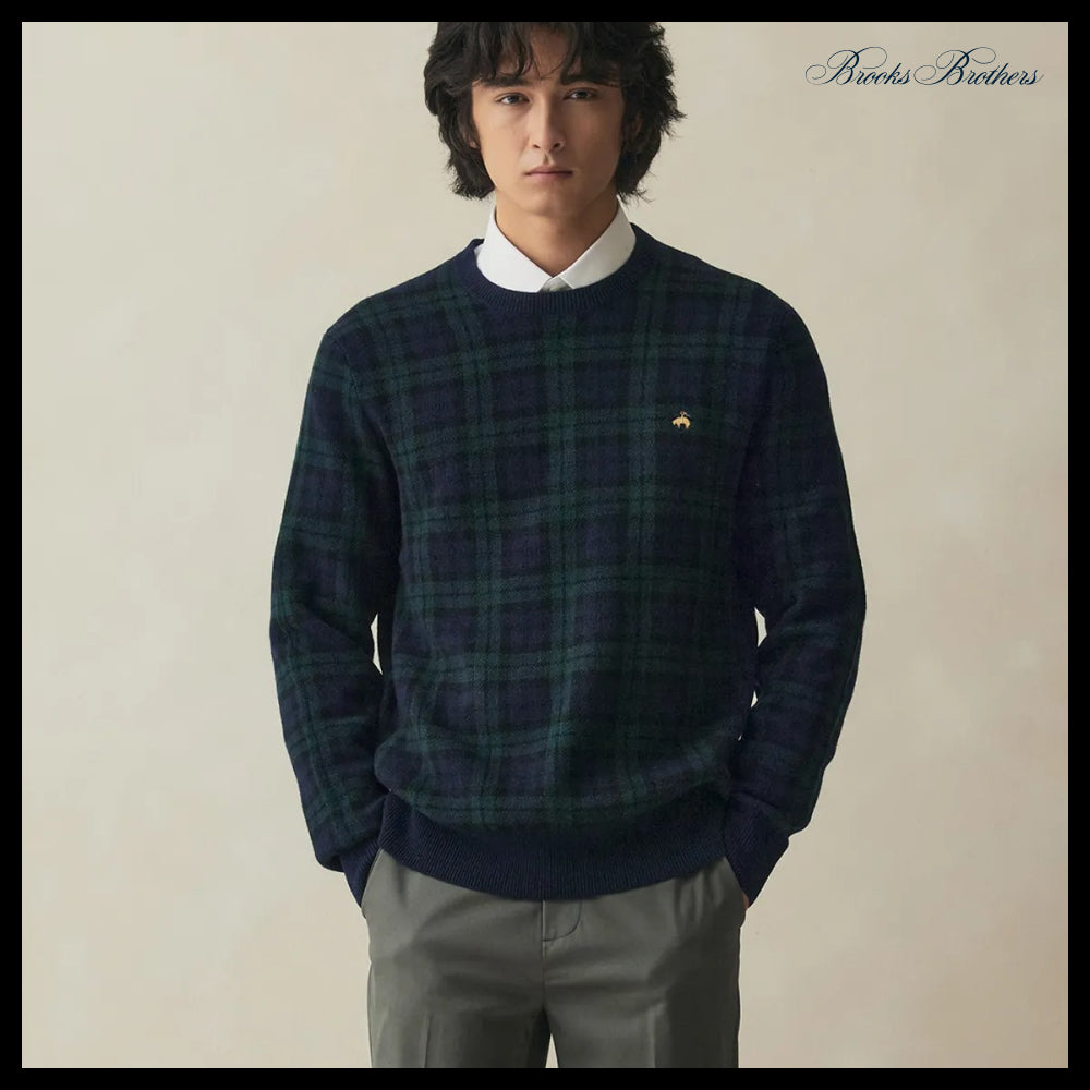 【Brooks Brothers】Black Watch Logo Sweater Multi