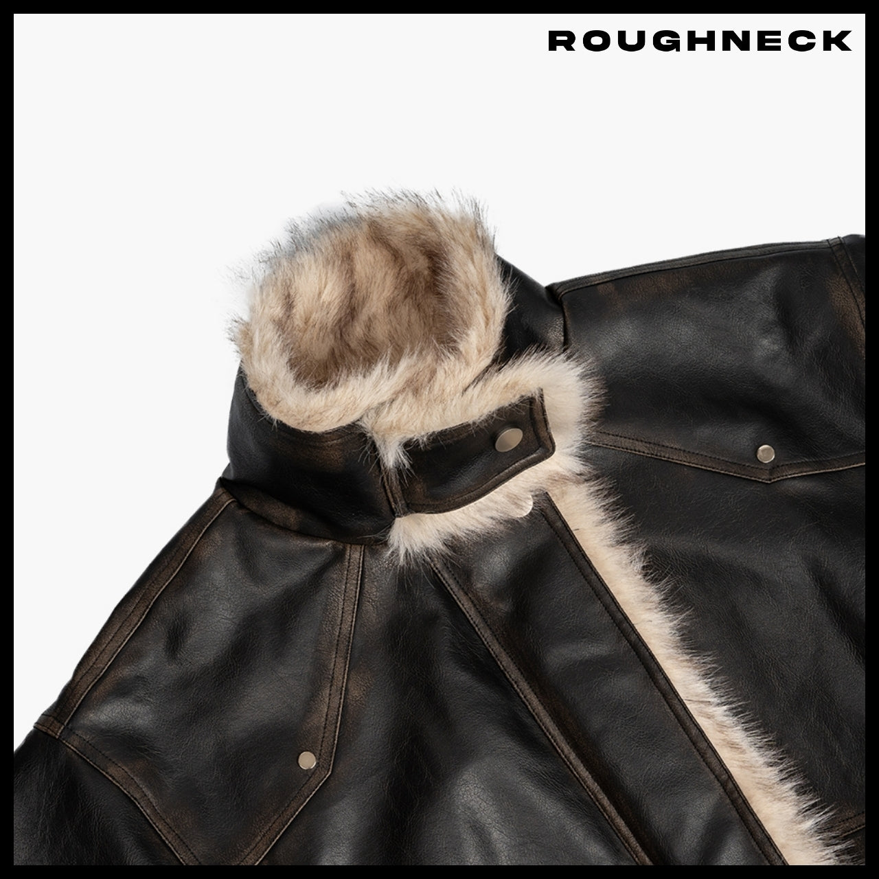 【ROUGHNECK】Washing Leather Mustang Jacket 2 Colors