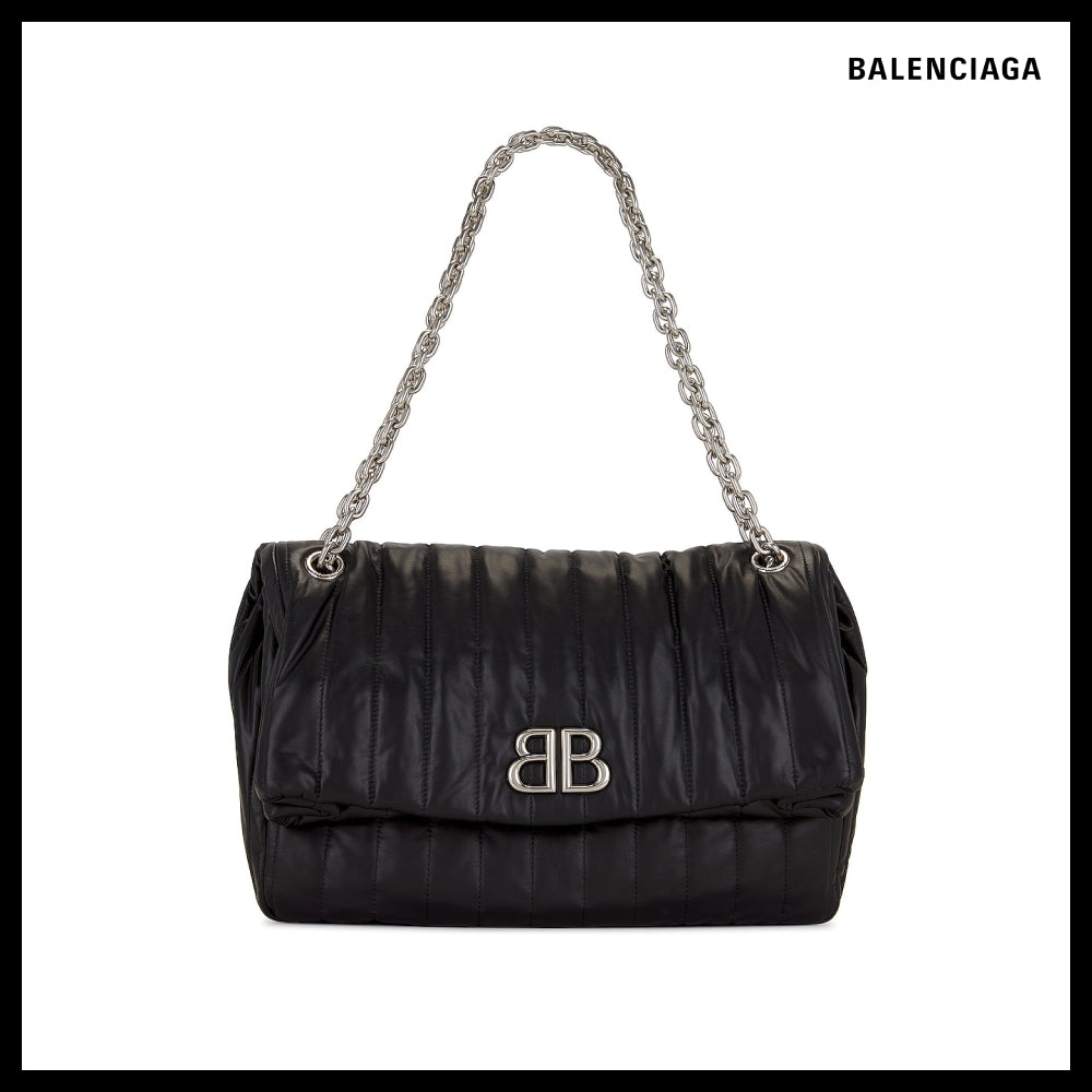 【BALENCIAGA】Monaco Medium Chain Bag Quilted
