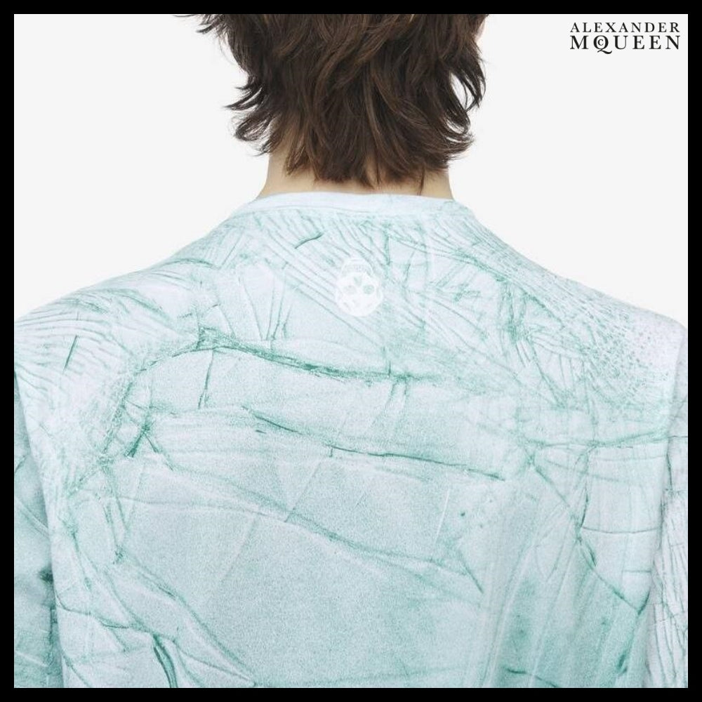 【Alexander Mcqueen】Smashed Glass T-shirt
