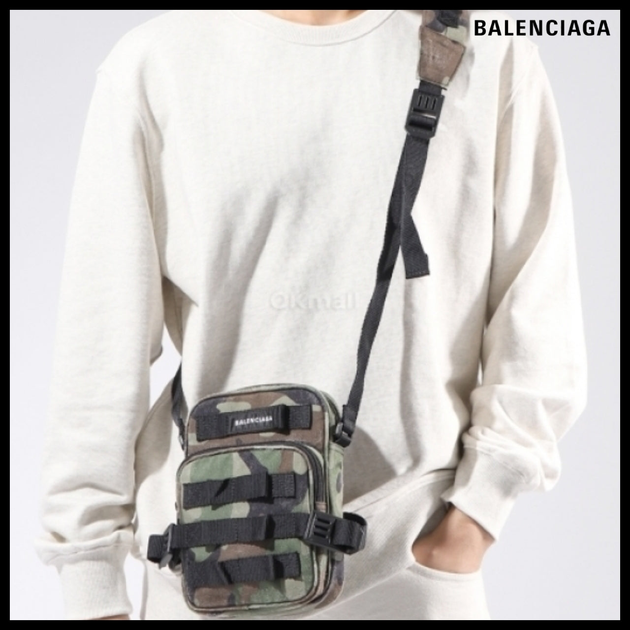 【BALENCIAGA】Ami Crossbody Messenger Bag