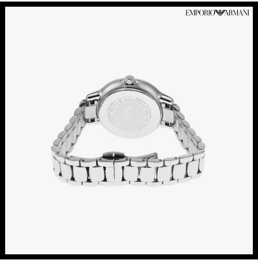 【EMPORIO ARMANI】Kieo Mother-of-Pearl Women's Metal Watch