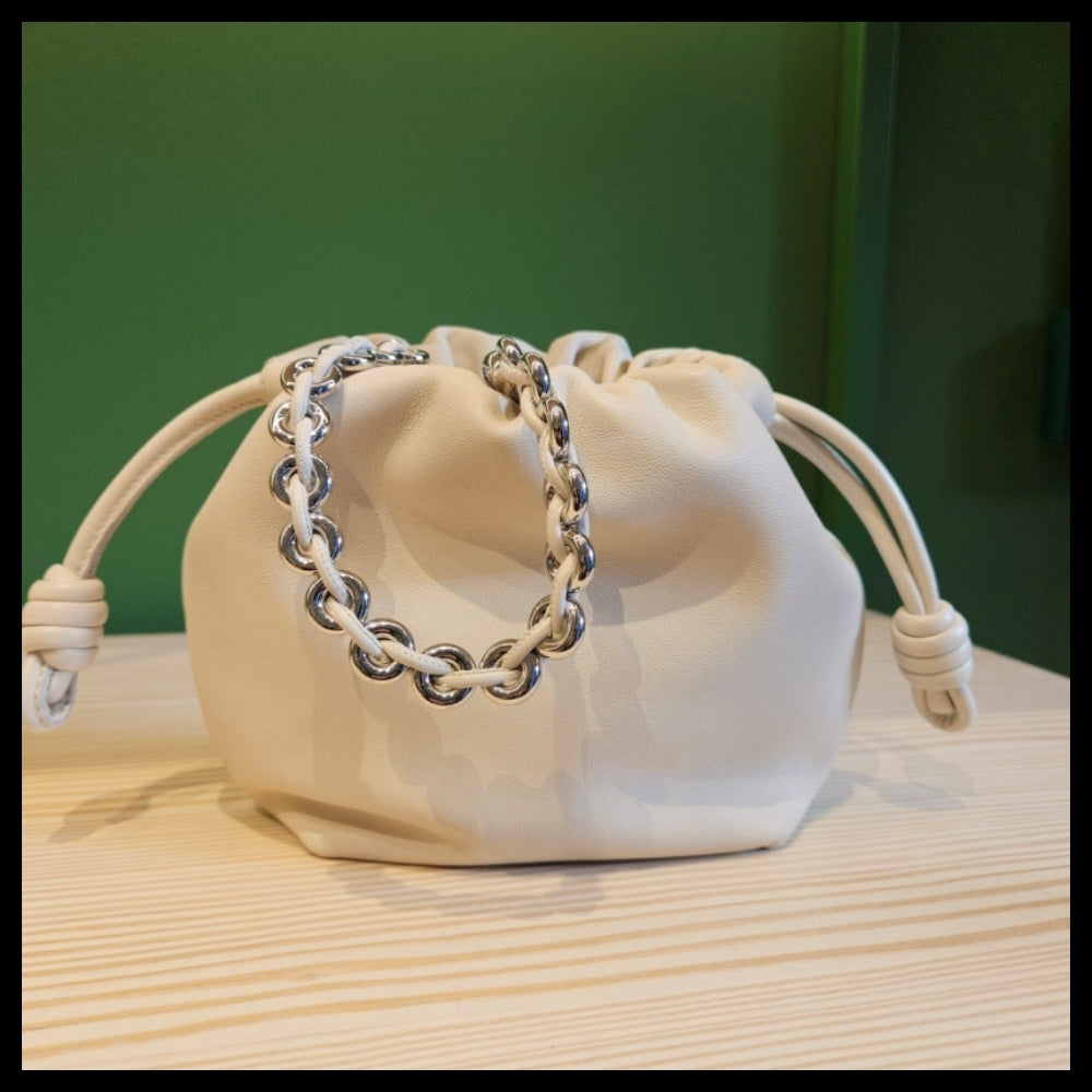 【LOEWE】Mini Flamenco two-way bag sea salt