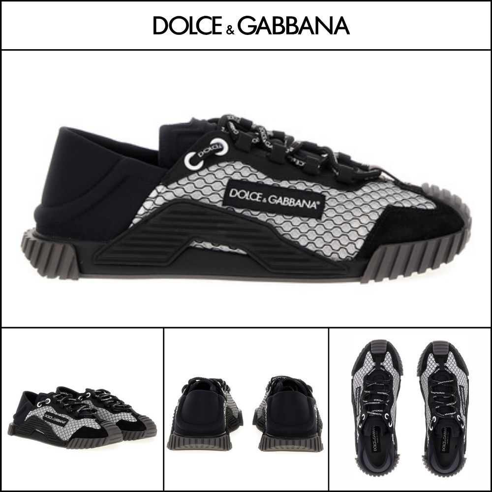 【Dolce & Gabbana】LEATHER SNEAKERS BLACK / WHITE