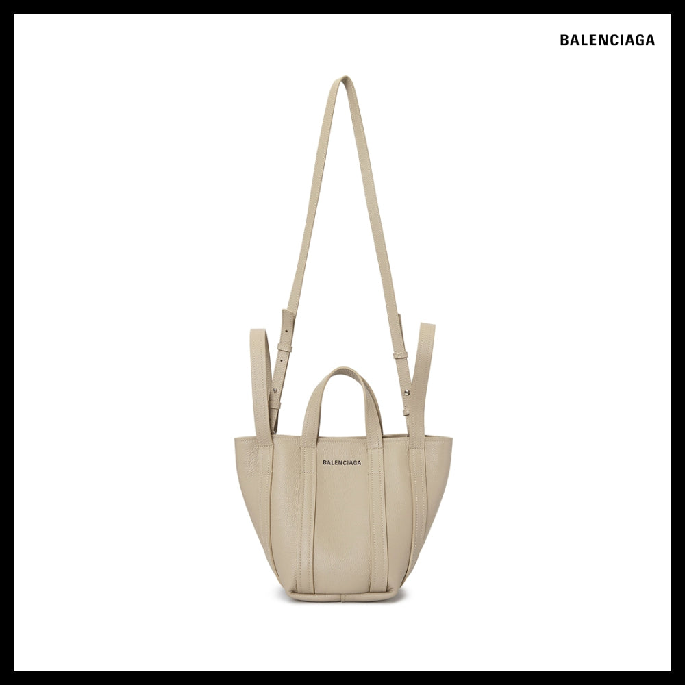 【BALENCIAGA】EVERYDAY 2.0 グレインカーフ トートバッグ TAUPE