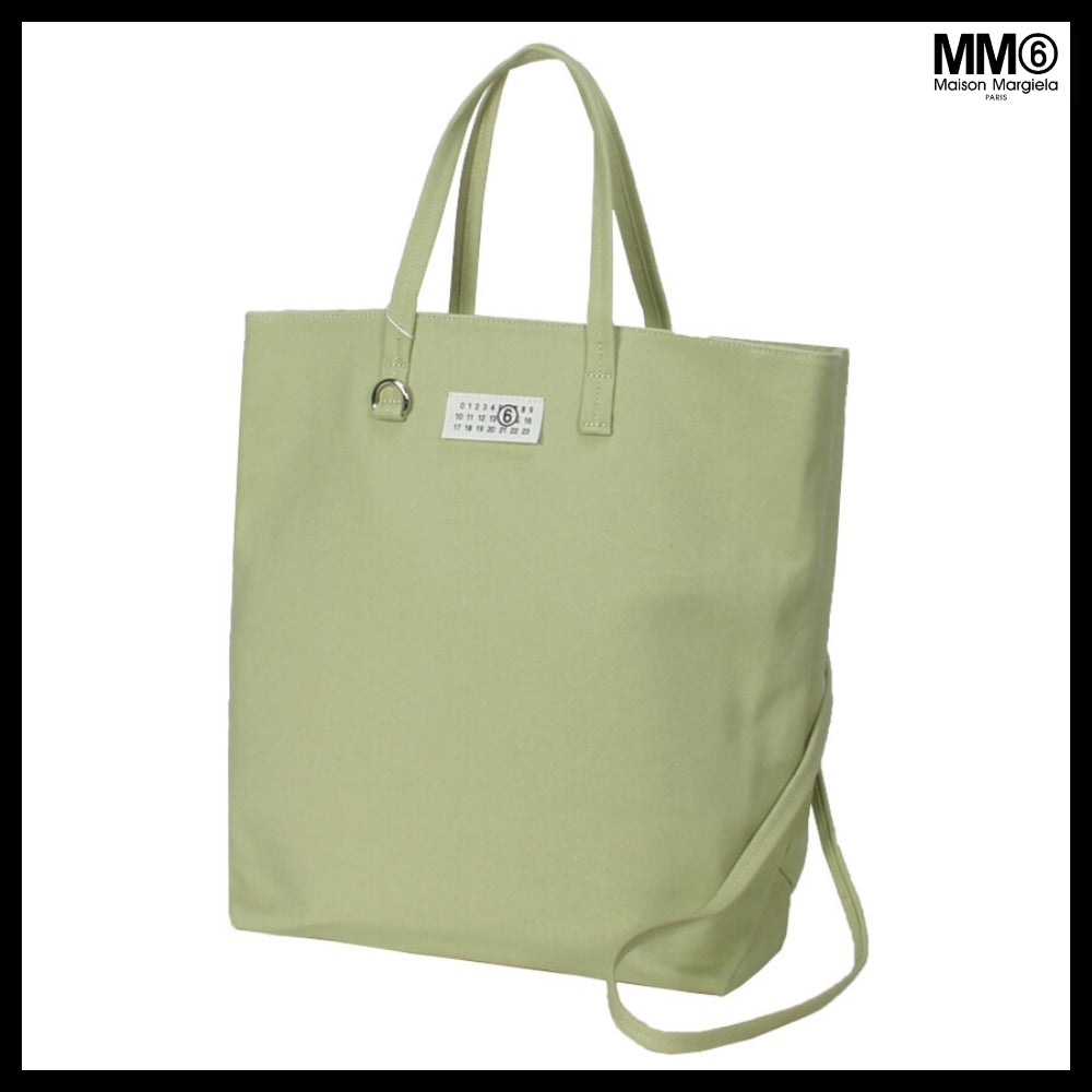 【MM6 Maison Margiela】MM6 ロゴパッチキャンバス トートバッグ