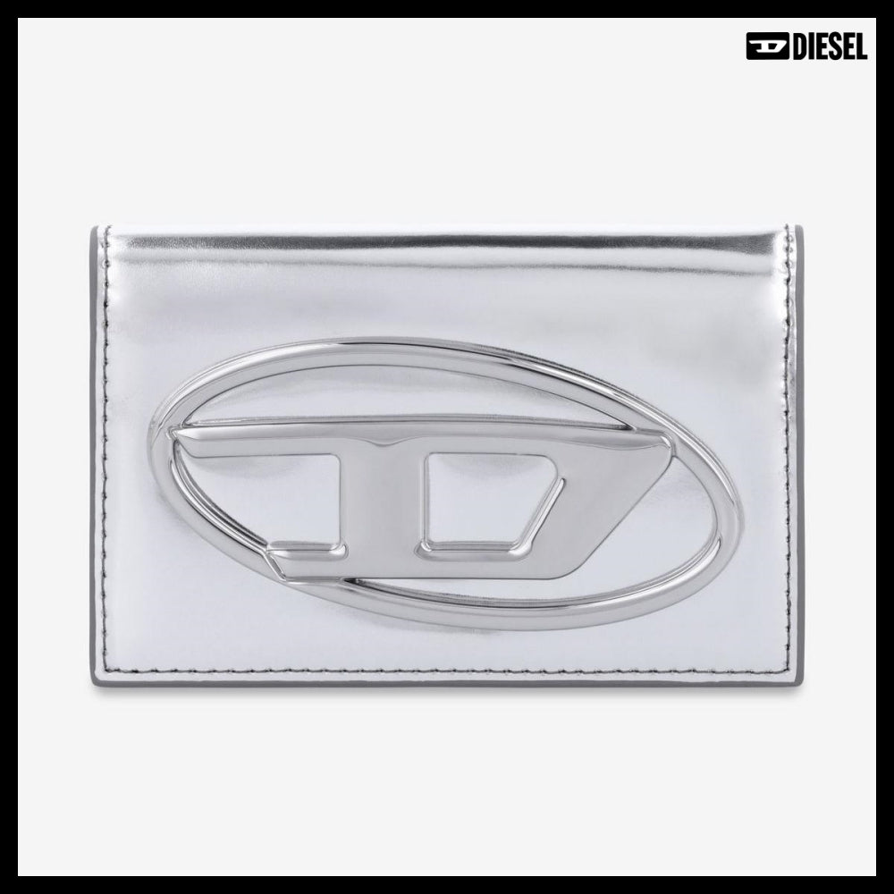 【DIESEL】1DR IV Card Holder Silver