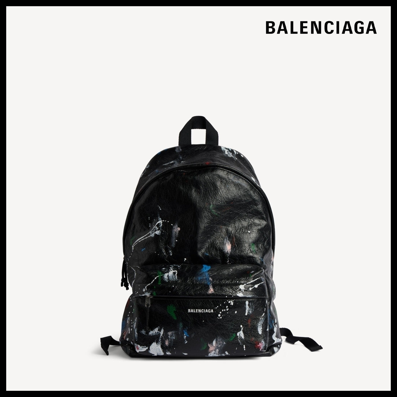 【BALENCIAGA】Explorer Backpack Khaki Black Multicolor