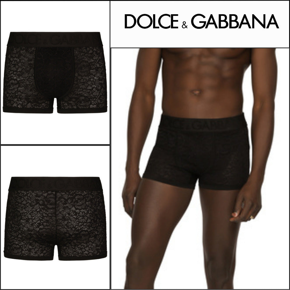 【Dolce & Gabbana】STRETCH LACE FIT BOXERS