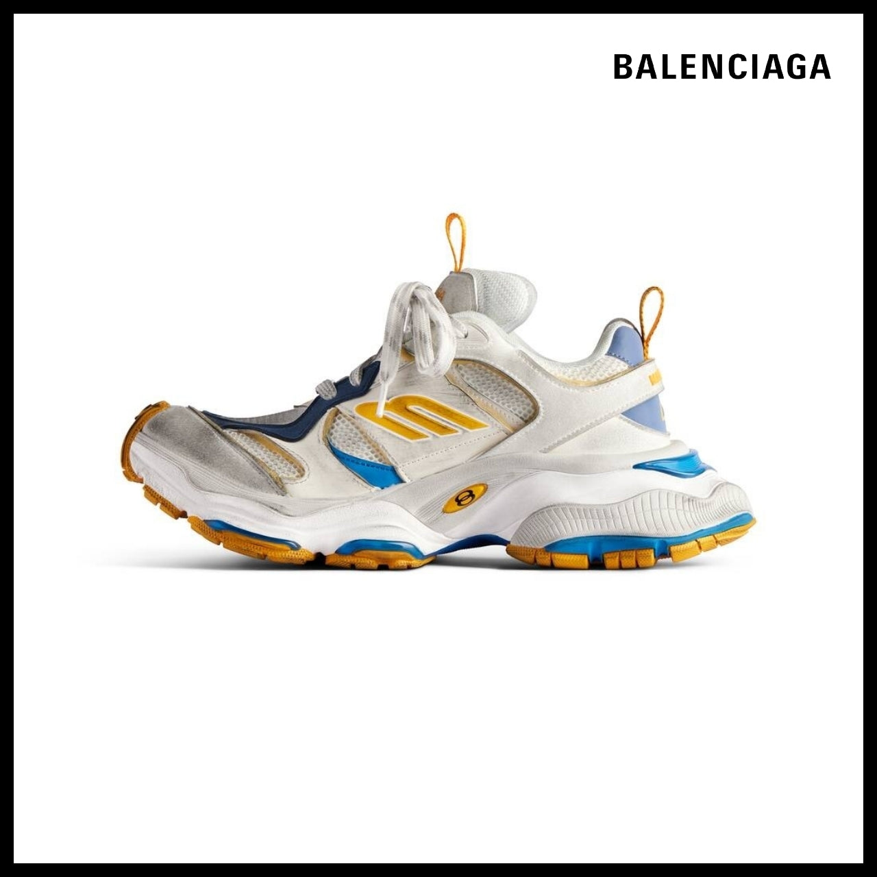 【BALENCIAGA】Cargo Reduced Suede Mesh Sneaker