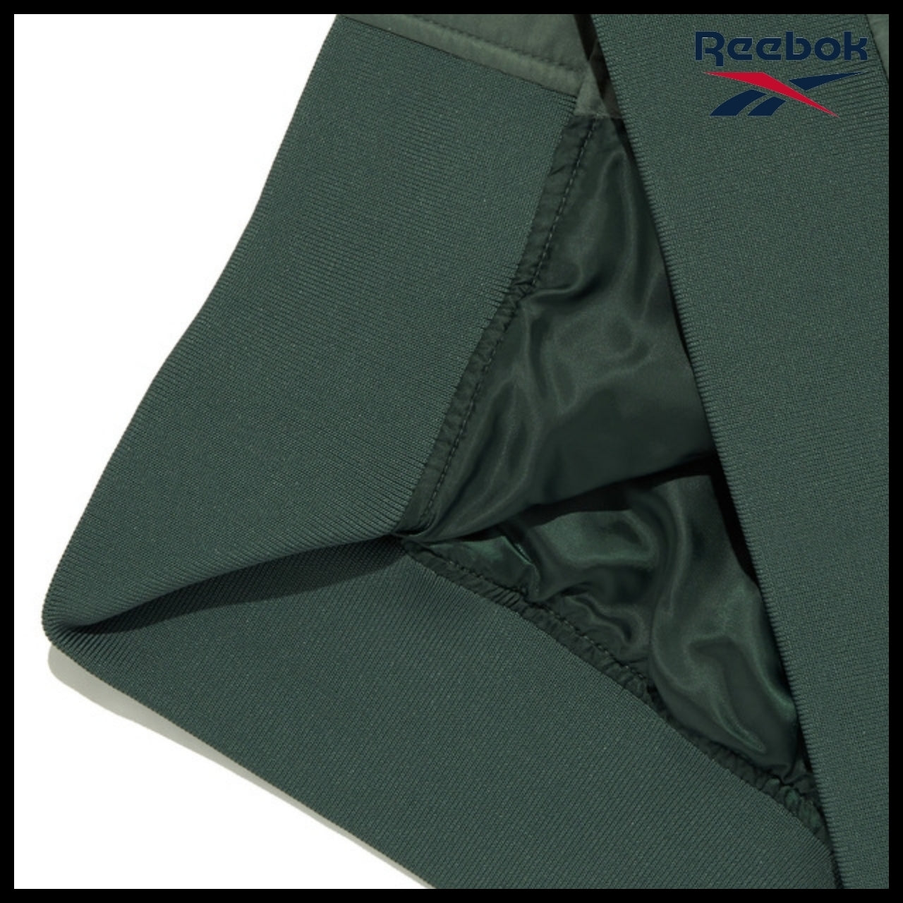 【Reebok】Vector Stadium Varsity Jacket Green