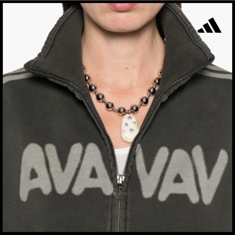 【adidas】Gray Jacket sporty outerwear