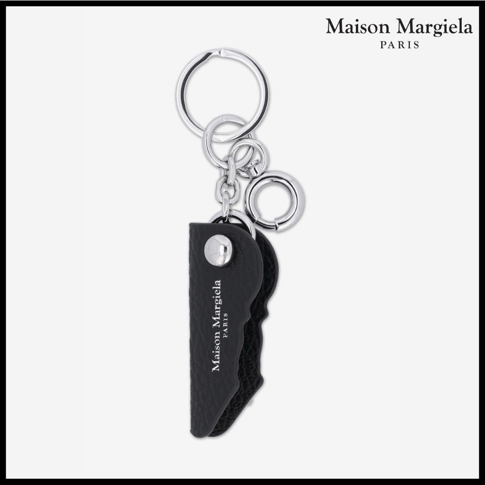 【Maison Margiela】Logo Keyring - Black