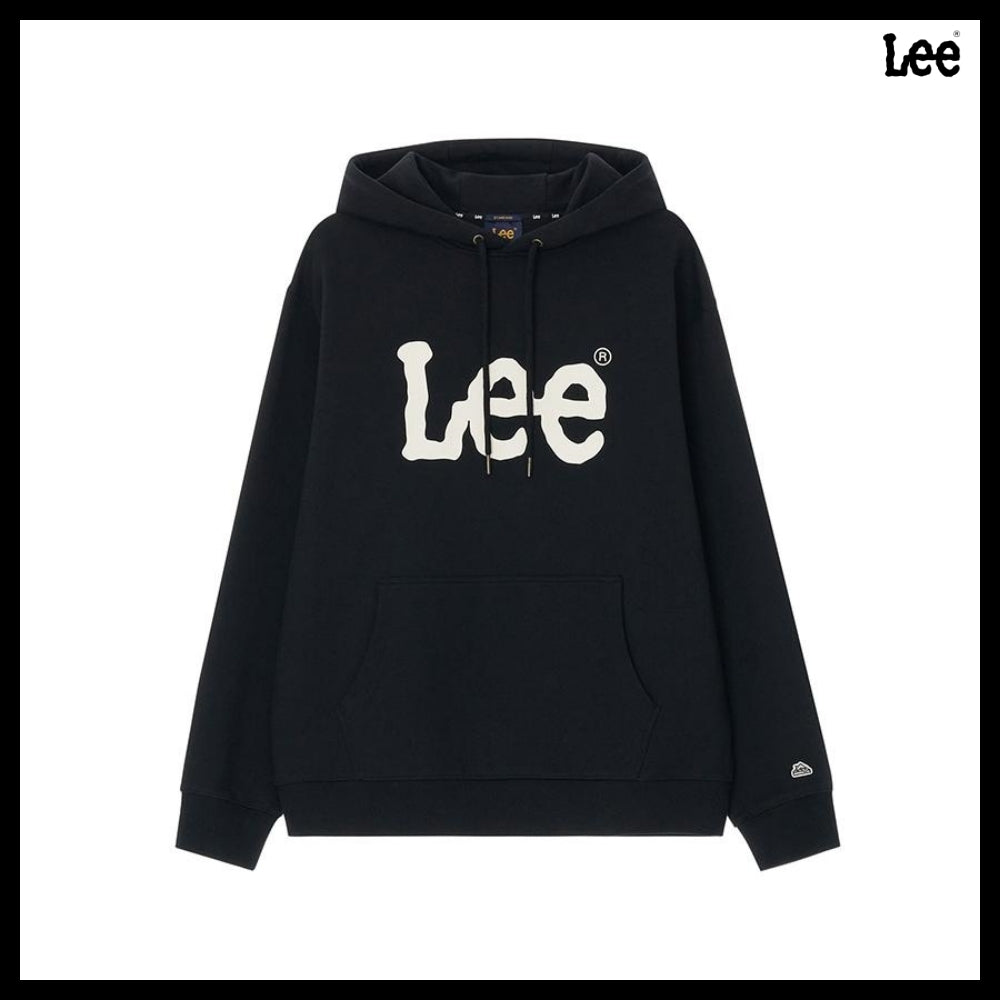 【LEE】アウトレットビッグツイッチロゴフードTシャツブラック