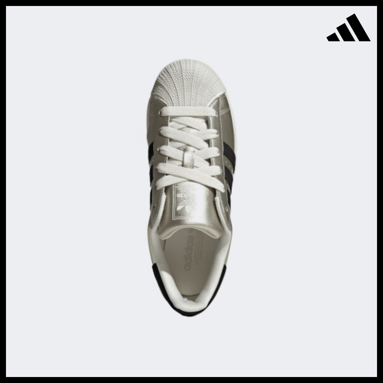 【ADIDAS】Superstar II W Silver White Sneakers